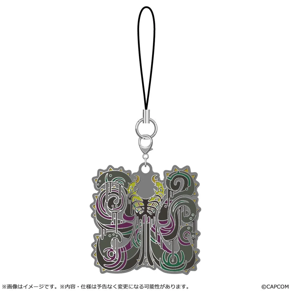 Monster Hunter Wilds Monster icon Metal Keychain - 1 Unidade Aleatória